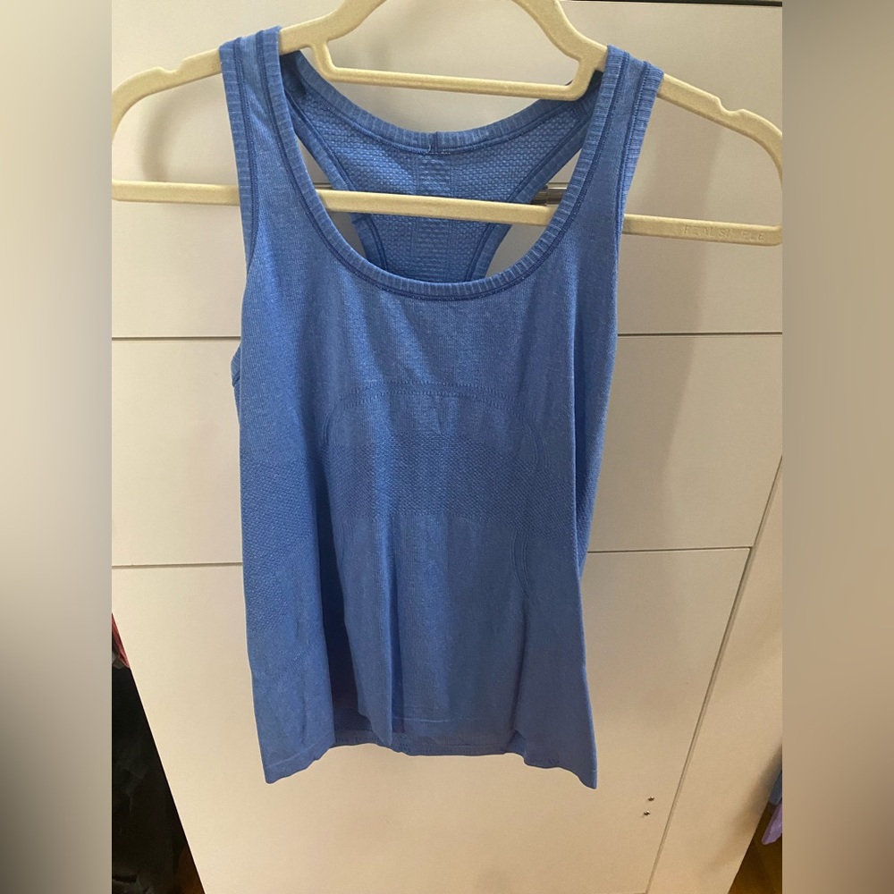 Lululemon  racer back tank top blue
